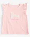 First Impressions Baby Girls Happy & Hoppy Flutter-sleeve T-shirt, Exclusively At Macy's In Beloved Pi