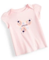 FIRST IMPRESSIONS BABY GIRLS LADYBUGS PRINTED T-SHIRT, CREATED FOR MACY'S