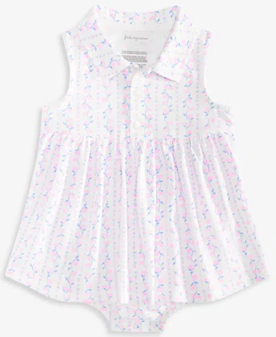 First Impressions Baby Girls' Linear-floral-print Sunsuit, Macy's Exclusive In Pink