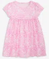 First Impressions Girls Toddler 2t-4t Linear Flower Printed Dress, Macy's Exclusive In Multi