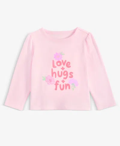 First Impressions Baby Girls Love Hugs Fun Top, Macy's Exclusive In Pink