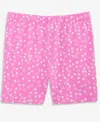 First Impressions Baby Girls Mini Hearts Biker Shorts, Macy's Exclusive In Pink