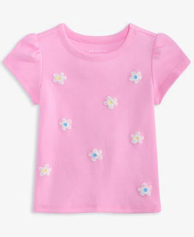 First Impressions Baby Girls' Multi-flowers T-shirt, Macy's Exclusive In Pink