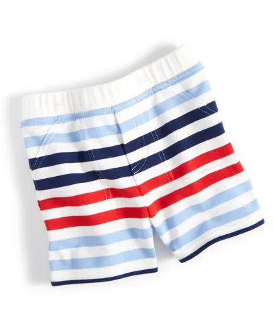 First Impressions Baby Girls Paint Stripe Bloomer Shorts, Created For Macy's In Angel White