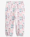 First Impressions Baby Girls Patchwork Floral-print Fleece Pants In Pink