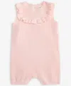 First Impressions Baby Girls Pointelle Cotton Ruffled Romper, Exclusively At Macy's