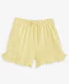 First Impressions Baby Girls Pointelle Shorts, Exclusively At Macy's In Banana Whi