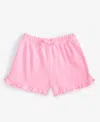 First Impressions Baby Girls Pointelle Shorts, Exclusively At Macy's In Bubble Pin
