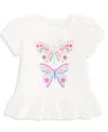 First Impressions Baby Girls Short-sleeve 3-24 Month Butterflies Graphic T-shirt, Exclusively At Macy's In White