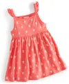 FIRST IMPRESSIONS BABY GIRLS SIMPLE STAMP FLORAL DRESS, CREATED FOR MACY'S