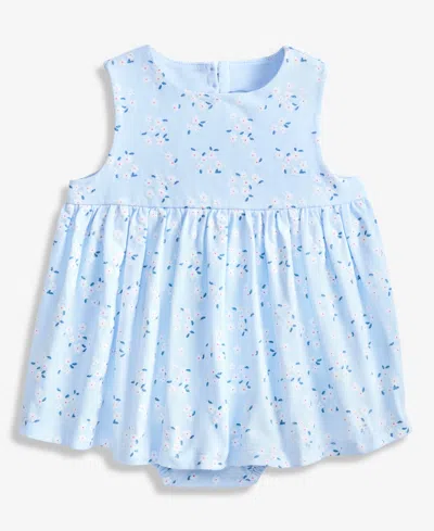 First Impressions Baby Girls Simply Ditsy Sunsuit, Macy's Exclusive In Blue