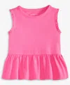First Impressions Baby Girls Solid Rib Ruffled Tank Top, Exclusively At Macy's