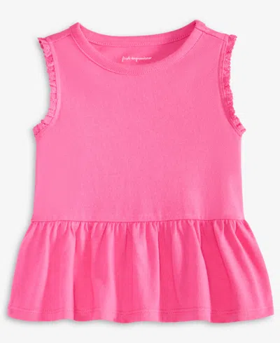 First Impressions Baby Girls Solid Rib Ruffled Tank Top, Exclusively At Macy's