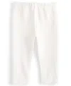 First Impressions Baby Girls Solid Velour Leggings, Created For Macy's In Angel White