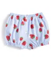 FIRST IMPRESSIONS BABY GIRLS STRAWBERRY BLOOMER SHORTS, CREATED FOR MACY'S