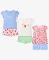 First Impressions Baby Girls Strawberry Flowers T Shirts Shorts Exclusively At Macys In Beloved Pi