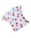 FIRST IMPRESSIONS BABY GIRLS STRAWBERRY GARDEN T-SHIRT, CREATED FOR MACY'S