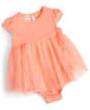 FIRST IMPRESSIONS BABY GIRLS TULLE SUNSUIT, CREATED FOR MACY'S