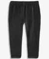 First Impressions Baby Girls Velour Ruffle-back Leggings, Macy's Exclusive In Black