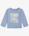 First Impressions Baby Long-sleeve You Are My Sunshine Graphic T-shirt, Exclusively At Macy's In Dusty Peri