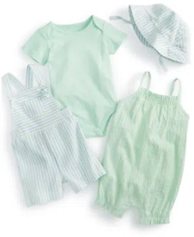 First Impressions Baby Palm Springs Collection Created For Macys In Mint Pistachio