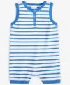First Impressions Baby Seaside Striped Cotton Romper, Exclusively At Macy's