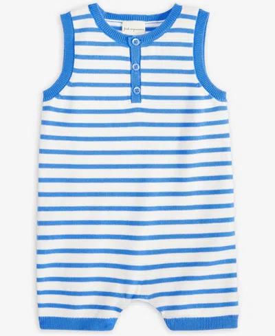 First Impressions Baby Seaside Striped Cotton Romper, Exclusively At Macy's
