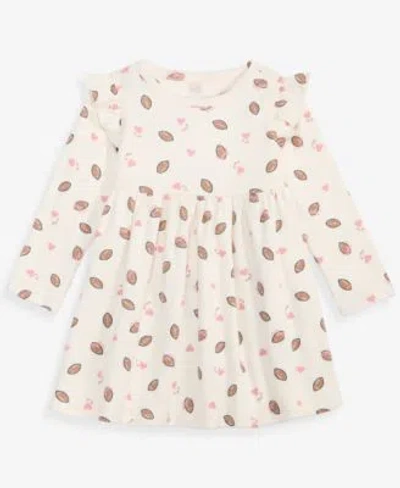First Impressions Baby Toddler Girls Long Sleeve Football Print Dress Macys Exclusive In White