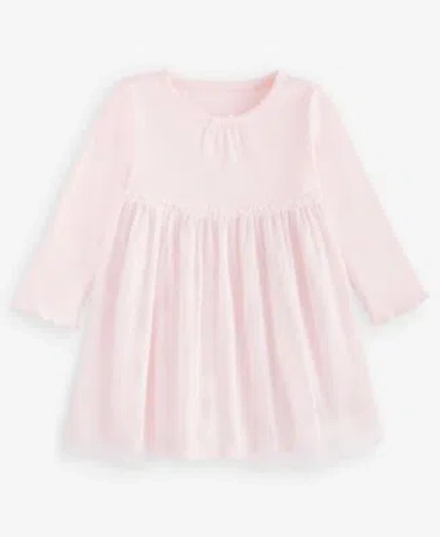 First Impressions Baby Toddler Girls Long Sleeve Tulle Skirt Dress Macys Exclusive In Pink