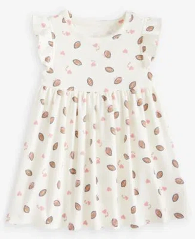 First Impressions Baby Toddler Girls Short Sleeve Football Print Dress Macys Exclusive In White