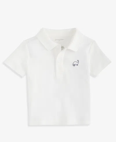 First Impressions Babies' Boys' Toddler 2t-4t Dino Polo Shirt, Macy's Exclusive In White