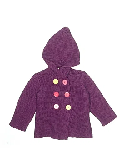 Pre-owned First Impressions Babies' Cardigan Sweater In Purple
