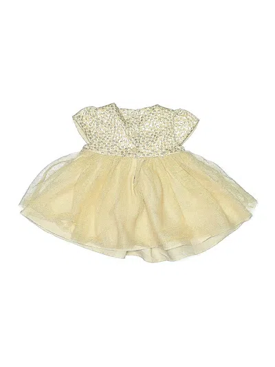 Pre-owned First Impressions Babies' Dress In Gold