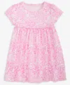 First Impressions Girls Toddler 2t-4t Linear Flower Printed Dress, Macy's Exclusive In Pink