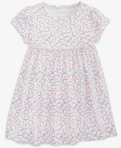 FIRST IMPRESSIONS GIRLS TODDLER 2T-4T LINEAR HEARTS PRINTED DRESS, MACY'S EXCLUSIVE