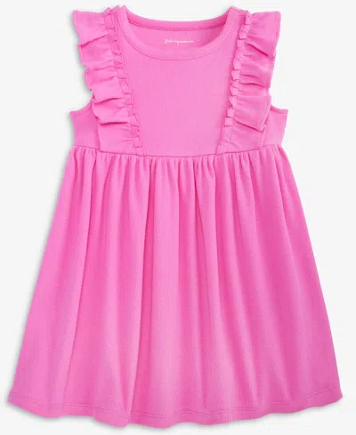 First Impressions Babies' Girls Toddler 2t-4t Solid Ribbed Dress, Macy's Exclusive In Pink