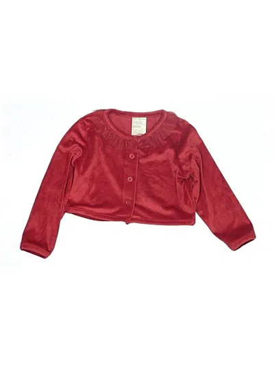 Pre-owned First Impressions Kids' Long Sleeve Blouse In Red