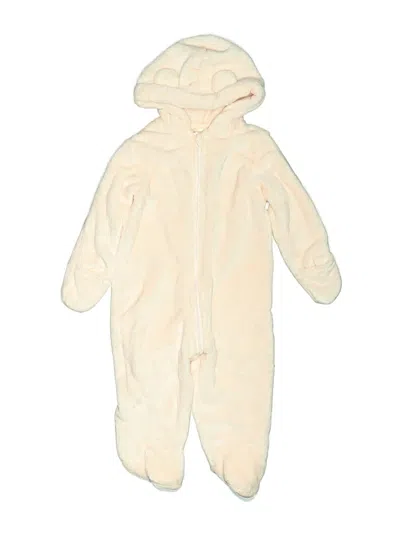 Pre-owned First Impressions Babies' Long Sleeve Onesie In Ivory
