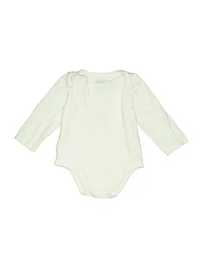 Pre-owned First Impressions Kids' Long Sleeve Onesie In Ivory