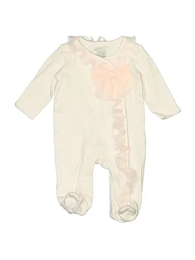 Pre-owned First Impressions Babies' Long Sleeve Onesie In White