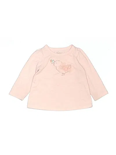 Pre-owned First Impressions Babies' Long Sleeve T-shirt In Pink