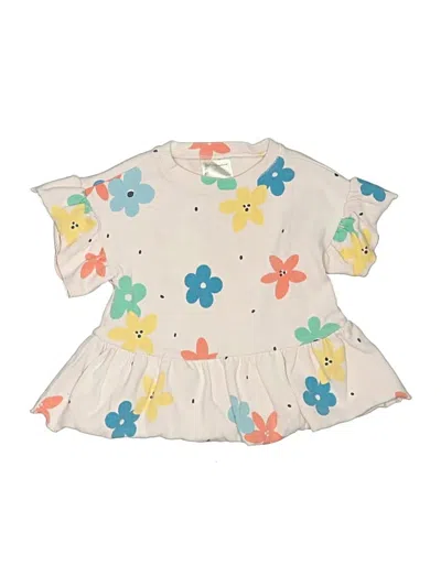Pre-owned First Impressions Kids' Short Sleeve Blouse In Ivory