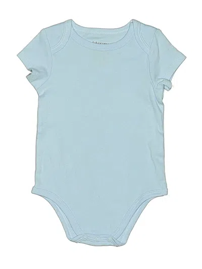 Pre-owned First Impressions Babies' Short Sleeve Onesie In Blue