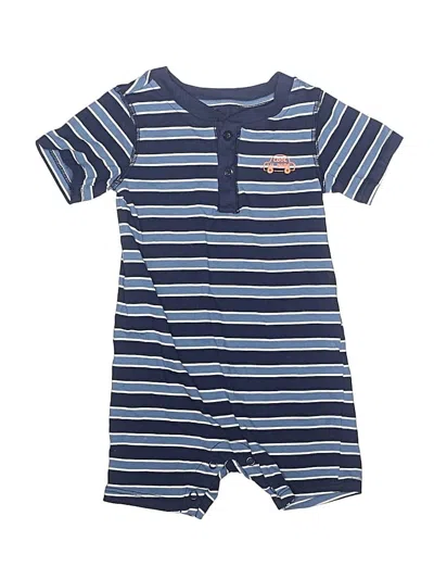 Pre-owned First Impressions Kids' Short Sleeve Onesie In Blue