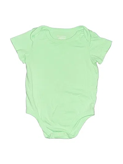 Pre-owned First Impressions Babies' Short Sleeve Onesie In Green