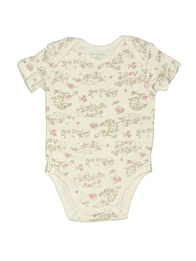 Pre-owned First Impressions Babies' Short Sleeve Onesie In Ivory