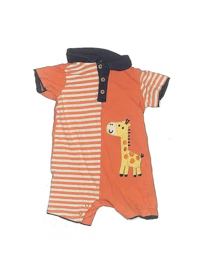 Pre-owned First Impressions Babies' Short Sleeve Onesie In Orange