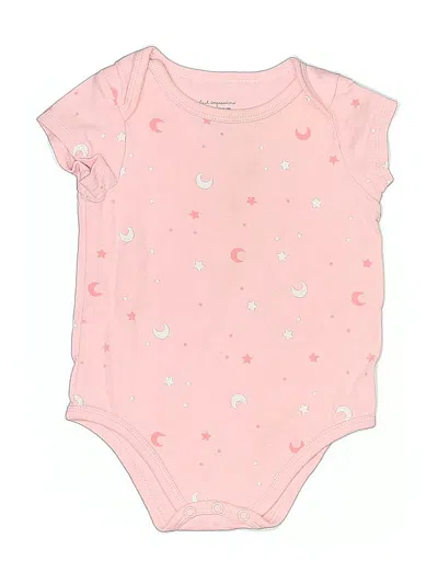 Pre-owned First Impressions Kids' Short Sleeve Onesie In Pink