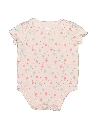 Pre-owned First Impressions Babies' Short Sleeve Onesie In Pink