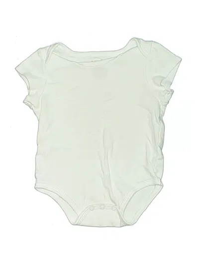Pre-owned First Impressions Kids' Short Sleeve Onesie In White